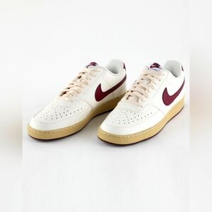 Nike Court vision low next nature sail- dark beetroot and white